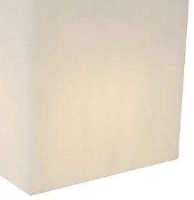 Moderne buitenlamp wit 38 cm vierkant IP44 - Nura Modern E27 IP44 Buitenverlichting