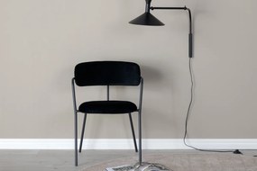 Jörn Eetkamerstoel - Livia - Zwart - Fluweel  - Jörn