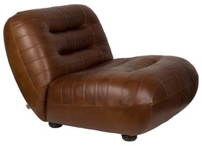 Dutchbone Wyatt Lounge Fauteuil Leer Chocolate