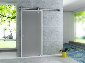 SaniGoods Tokyo schuifdeur voor douche melkglas 102,5x205cm