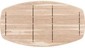 Goossens Excellent Eettafel Floyd, Semi ovaal 180 x 100 cm