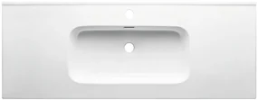 Comad Go keramische wastafel 120cm wit glans