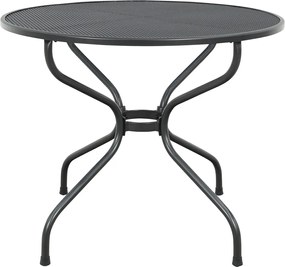 Strekmetaal ronde bistrotafel Ø90 cm. - Antraciet
