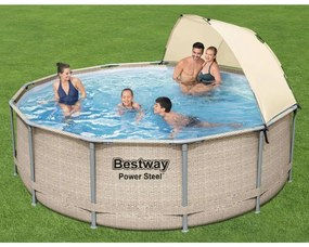 Bestway Zwembadset Power Steel met luifel 396x107 cm