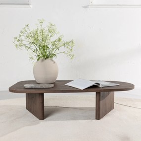 Organische Salontafel Mocca - 65 X 130cm.