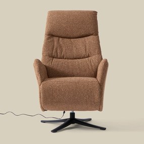 Elektrisch Verstelbare Stoel Stof Terracotta
