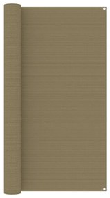 vidaXL Tenttapijt 200x400 cm taupe