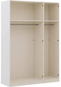 Goossens Kledingkast Easy Storage Ddk, Kledingkast 153 cm breed, 220 cm hoog, 2x draaideur en 1x spiegel draaideur midden