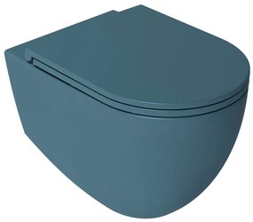 Sapho Infinity toiletpot randloos met softclose zitting petrol mat