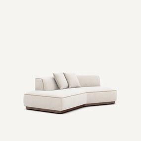 Halve zetel links in chenille fluweel, JACOPO