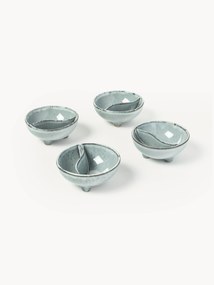 Handgemaakte dipschalen Nordic Sea, 4 stuks
