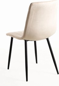 Set 4 Liny Fluwelen Stoelen