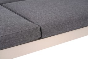 Lifestyle Garden Furniture Massimo Ligbed Met Kussen Loft/dark Grey Aluminium Taupe