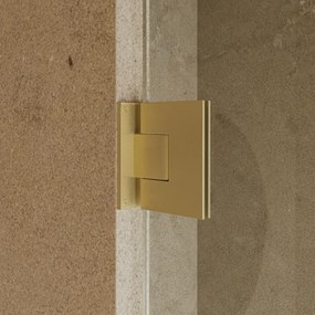 Saniclear Modern Brass douchecabine 100x90 met 90cm deur geborsteld messing