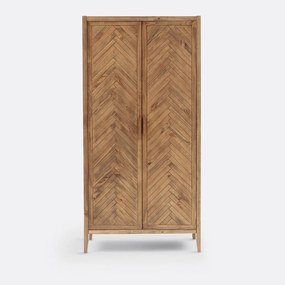 Kast met 2 deuren in massief dennenhout Nottingham