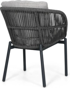 Tuinset 4 personen 125 cm Rope Grijs Lifestyle Garden Furniture Monaco/Ancona