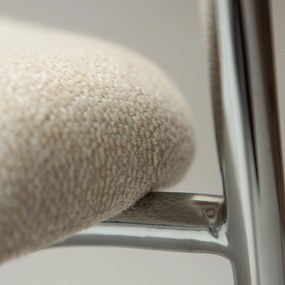Dan-Form Zone Beige Eetkamerstoel Met Chroom
