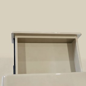 Nachtkastje Hoogglans Beige - 50x40x52cm.