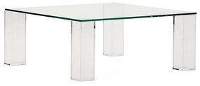 Kave Home Adularia Vierkante Salontafel Gehard Glas - 85 X 85cm.