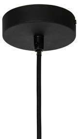 Moderne hanglamp wit met zwart - Cloth