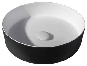 By Goof Waskom - opbouw - 39x10.8x39cm - Solid surface - Rond - Mat Zwart JBS6385