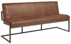 Eetkamerbank Van Lichtbruin Kunstleer 155 Cm
