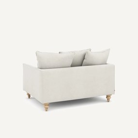 2-zits compacte bank in linnen fluweel, LAZARE