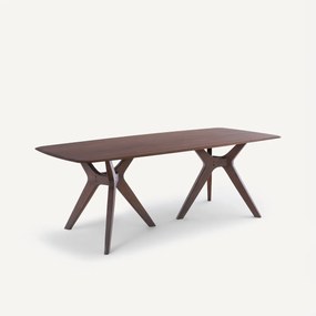 Rechthoekige tafel in massief notenhout, Maricielo