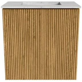 Mondiaz Joya DLux 40cm toiletmeubel oak met wastafel faye midden zonder kraangat opalo