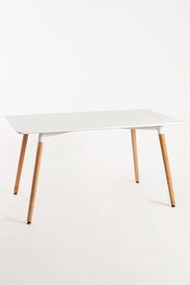 Rechthoekige torentafel 140 x 80 cm