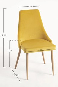 Set 4 Stoik Wood Stoelen