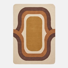 Wollen vloerkleed, vintage motief, TADZIO