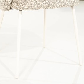 By-Boo Story Wit-frame Eetkamerstoel Taupe