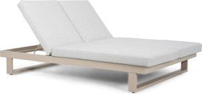 Lifestyle Garden Furniture Massimo Ligbed Met Kussen Loft/soft Grey Aluminium Taupe