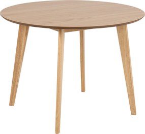 ROXY Natuurlijk eiken 90 cm - RONDE TAFEL VOOR KEUKEN/EETKAMER RETRO