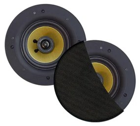 Aquasound Zumba zumba speakerset - 100w (0 - 75" tweeter) - zwart - rond 226 mm - diepte 81 mm - randloos - ipx4 SPKZUMBA-Z