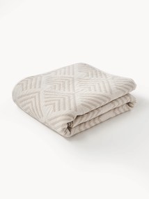 Jacquard bedsprei Milano met grafisch patroon