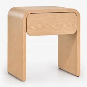 Rechthoekige Bijzettafel 45x40 Cm In Mdf Rosbel Eikenhout - Sklum