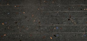 DTG Terrazzo wandtegel 7.5x30cm antraciet mat