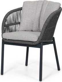 Tuinset 4 personen 125 cm Rope Grijs Lifestyle Garden Furniture Monaco/Ancona