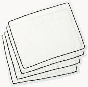 Handgemaakte placemats Gabriel van linnen, 4-delig