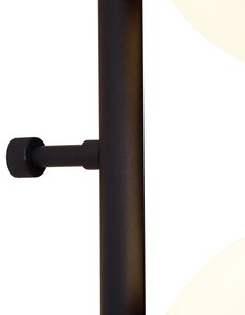 Design wandlamp zwart met mat glas 3-lichts - Vertical Design G9 bol / globe / rond Binnenverlichting Lamp