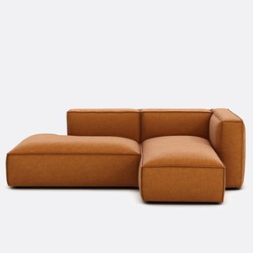 Loungebank links, textuurfluweel, Seven