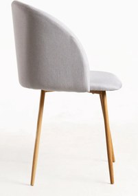 Set 4 Velt Stoffen Stoelen