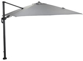 Garden Impressions Zweefparasol Hawaii Deluxe 300x300 - donker grijs - licht grijs