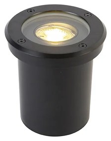 Moderne buiten grondspot zwart verstelbaar IP65 - Delux Modern GU10 IP65 Buitenverlichting Lamp