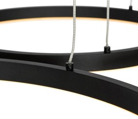 Eettafel / Eetkamer Hanglamp zwart incl. LED 3-staps dimbaar 3-lichts - Anello Design rond Binnenverlichting Lamp