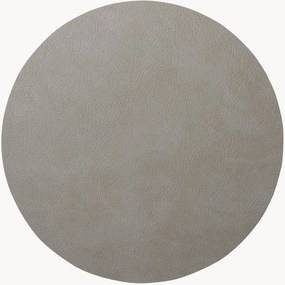 Ronde leren placemat Cloud, handgemaakt