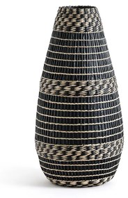 Decoratieve kruik in bamboe H53 cm, Plooming