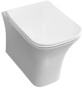 Eastbrook Beddington randloos staand toilet met vortex spoeling wit glans